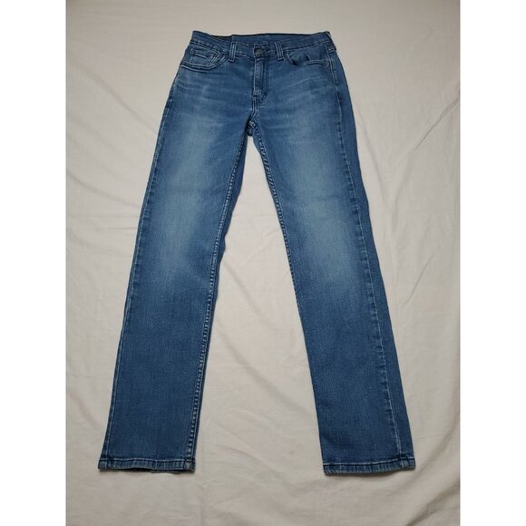 Levis 514 Straight Leg Jeans Men's 30x32 Medium Wash Blue Denim Vintage Stretch - Picture 1 of 10